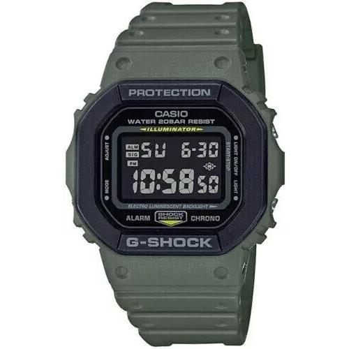 Casio Men`s G-shock Digital Green Resin Watch - DW-5610SU-3DR