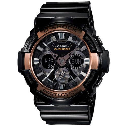 Casio Men`s Watch G-shock Analog-digital Dial Black Resin Strap GA200RG-1A