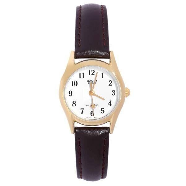 Casio LTP-1094Q-7B4R Quartz Analog Womens Watch Leather Band