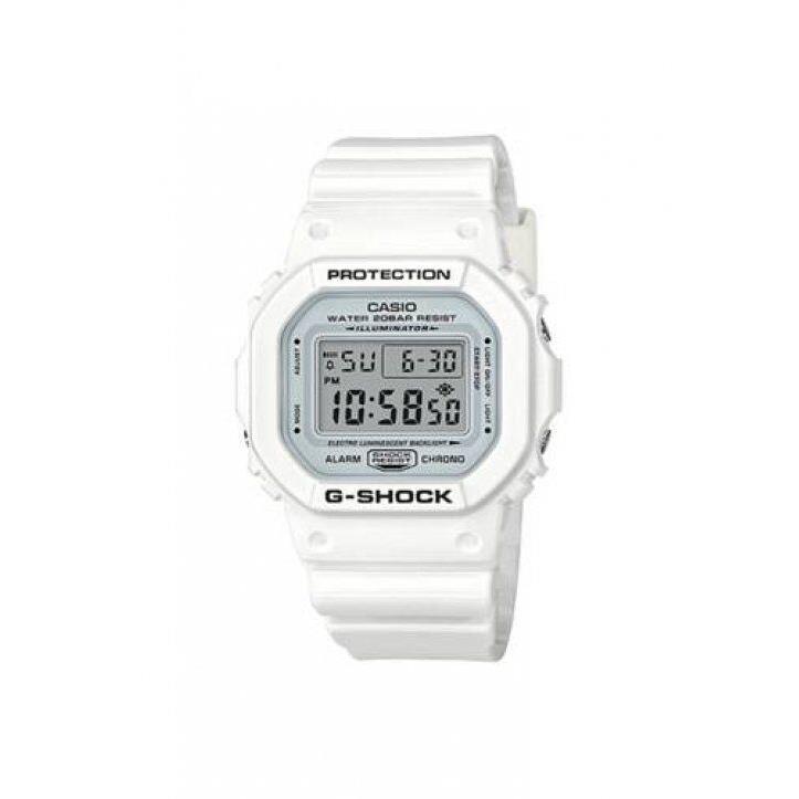 Casio G-shock DW-5600MW-7D Digital Men`s White Resin Strap Alarm Quartz Watch