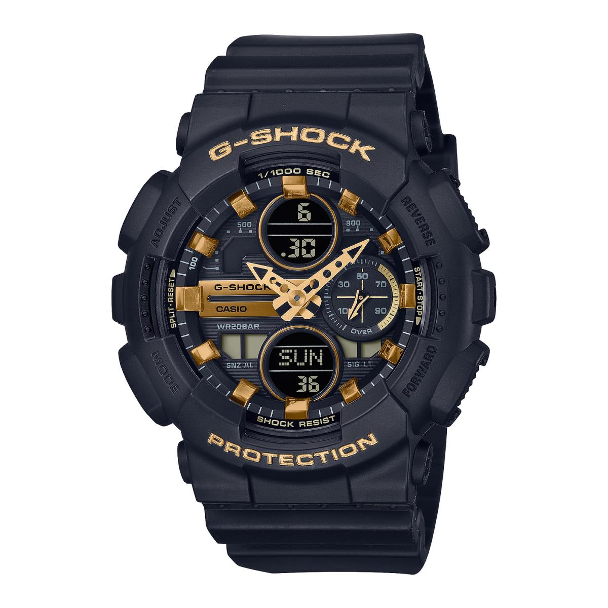 Casio G-shock GMA-S140M-1A Black Resin Digital Analog Ladies Fashion Sport Watch