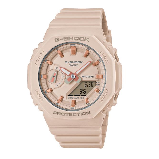 Casio G-shock Analog Digital Beige Dial Women`s Watch GMAS2100-4A