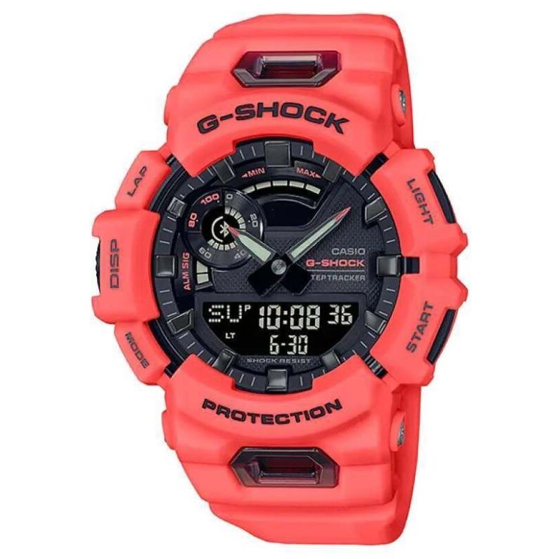 Casio Men`s Orange Watch G-shock Step Count Bluetooth GBA-900-4A