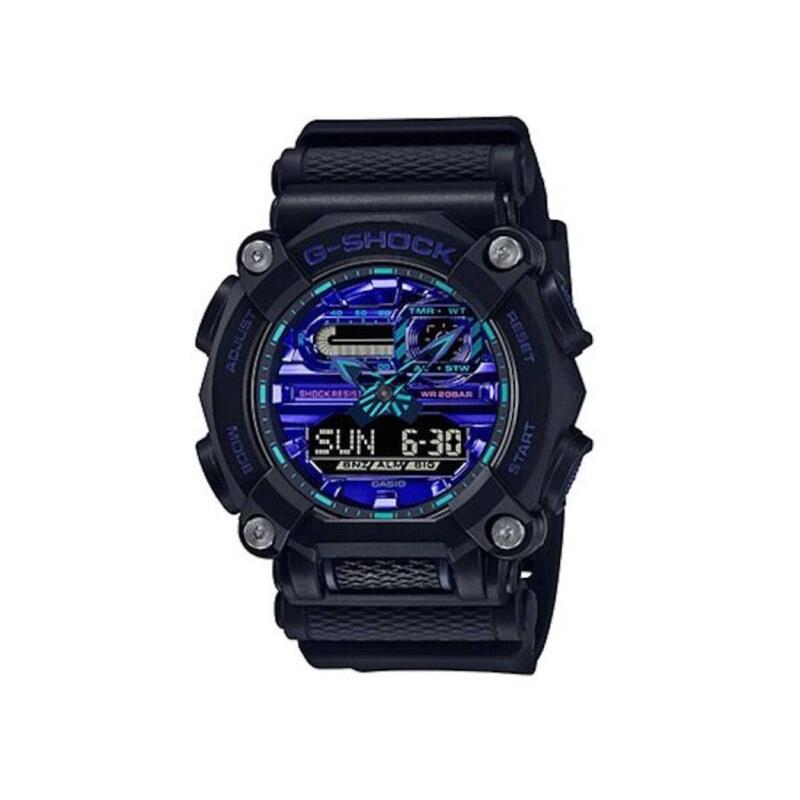 Casio G-shock GA900VB-1A Heavy Duty Analog-digital Blue Violet Accents Watch