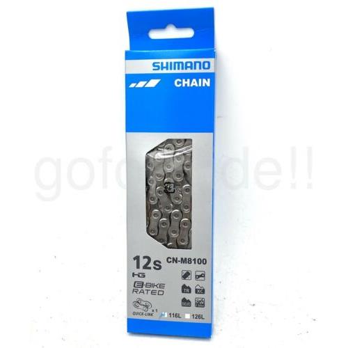 Shimano Deore XT CN-M8100 12 Speed 116L Hyperglide Quick Link Mtb E-bike Chain