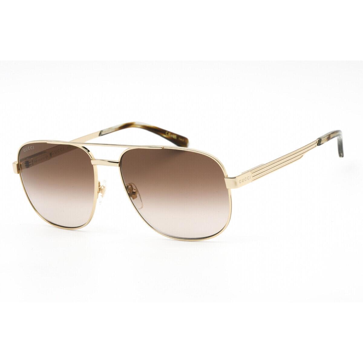 Gucci GG1223S 003 Gold / Brown Gradient 60-16-145 Sunglasses