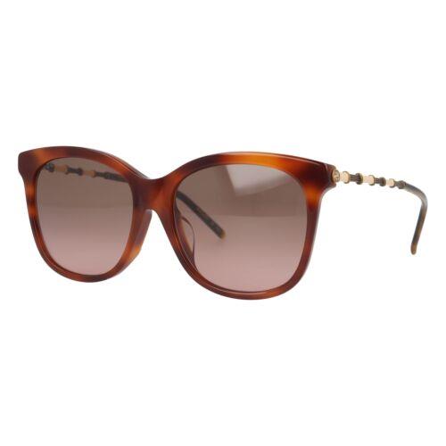 GUCCI-GG0655SA 003 Cateye Sunglasses Havana/antique Gold Brown Gradient