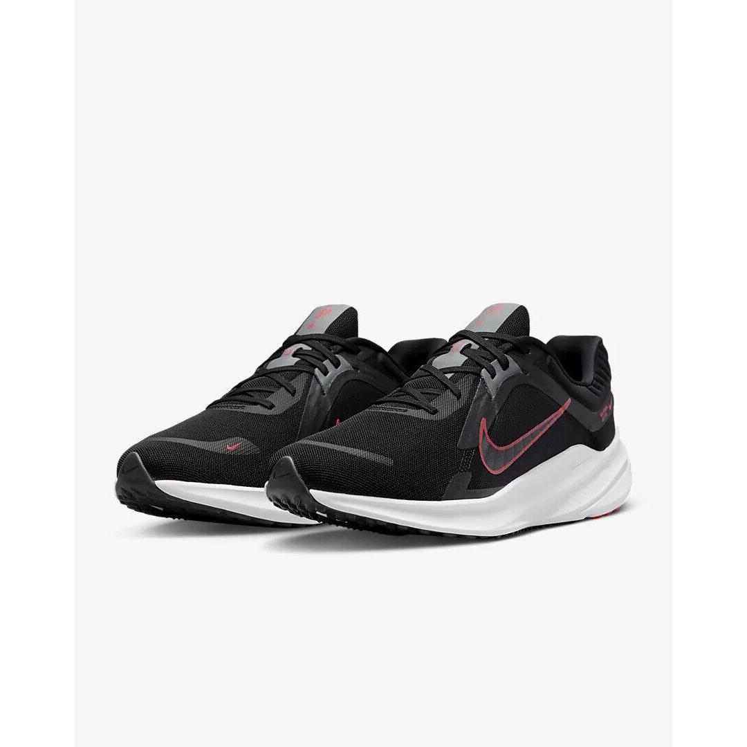 Nike Quest 5 DD0204-004 Men`s Black/smoke Gray/red Road Running Shoes NR835