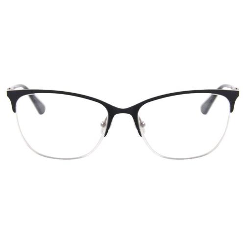 Guess GU2787 002 Cat Eye Matte Black Semi Rim Eyeglasses 52-18-140