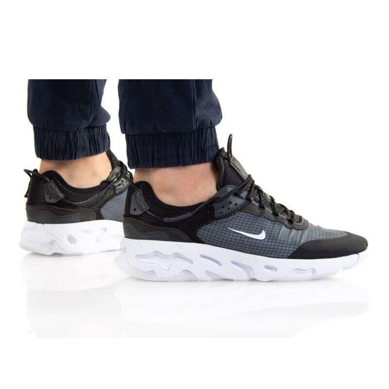 Nike React Live CV1772 003 Black/dark Smoke Grey-white Men`s Size 8