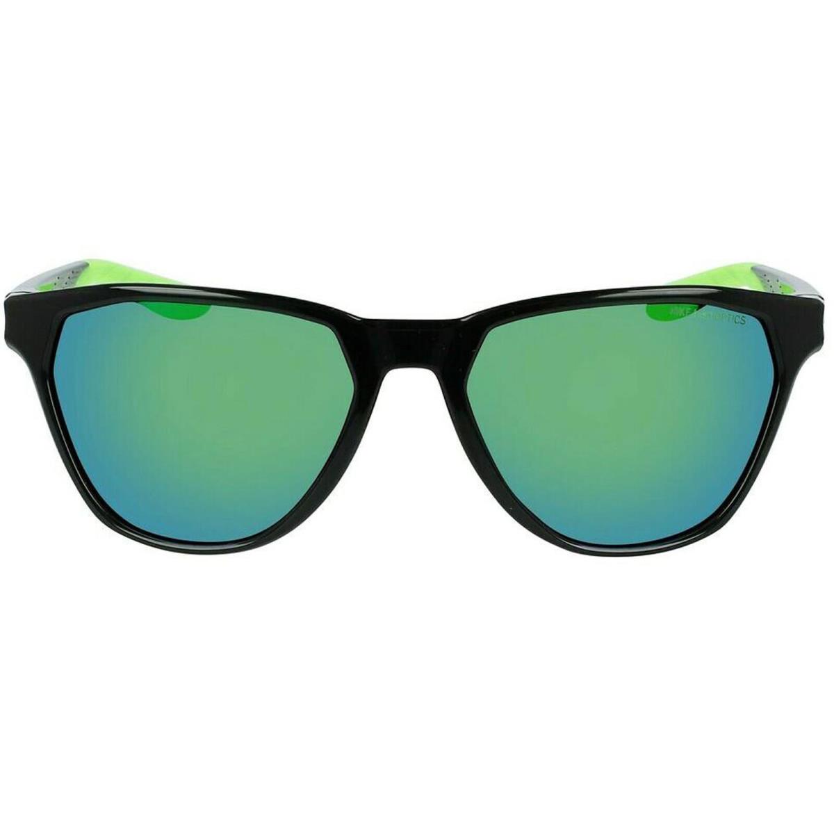 Nike Unisex Sunglasses Matte Black Max Optics Nike Maverick Rise M DQ0870 012 - Frame: Matte Black, Lens: Blue Green
