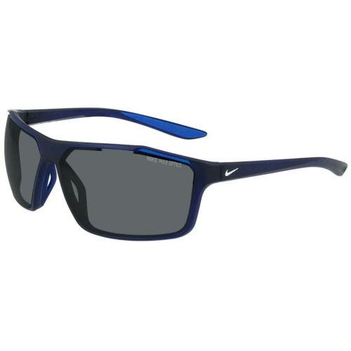 Nike Unisex Sunglasses Matte Midnight Navy Frame Nike Windstorm CW4674 410 - Frame: Matte Midnight Navy, Lens: Grey Silver