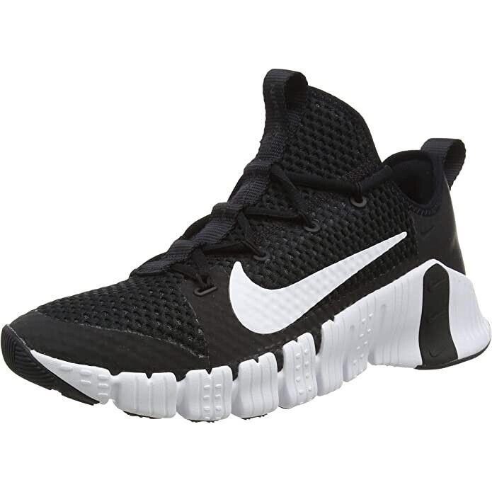 Nike Mens Free Metcon 3 Training Shoes Size 10.5 Box NO Lid CJ0861 010 - BLACK WHITE