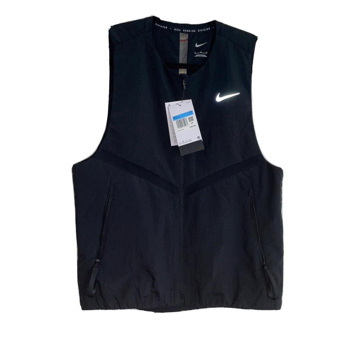 Nike Storm Fit Advanced Black Vest Mens Running Division DD6132-101 Size M