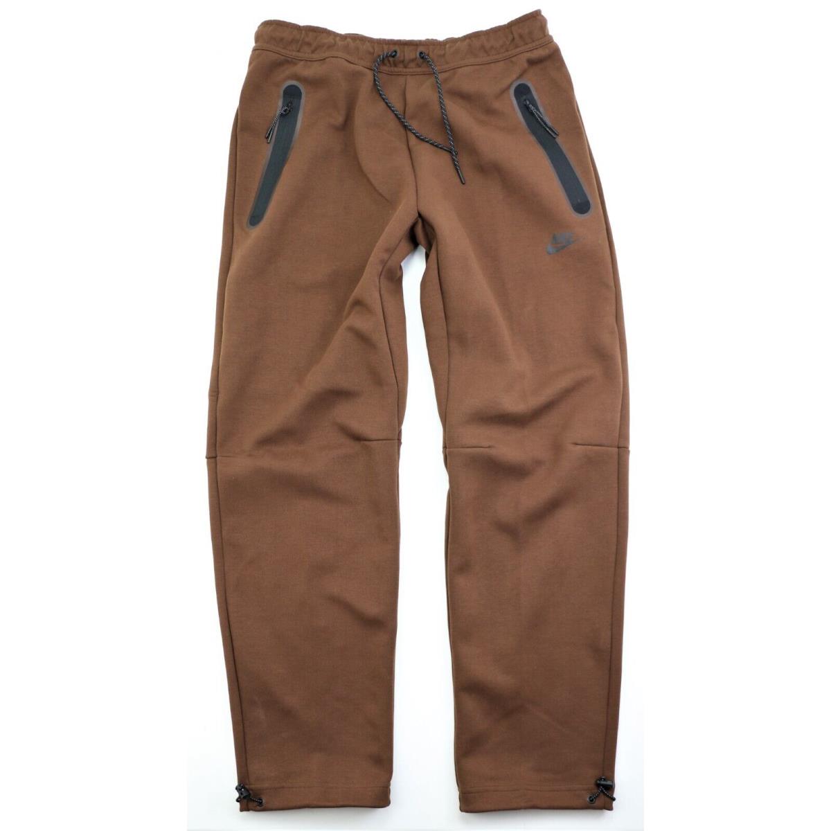 Nike Tech Fleece Men`s Pants Size Large DQ4312-259 Cacao/black