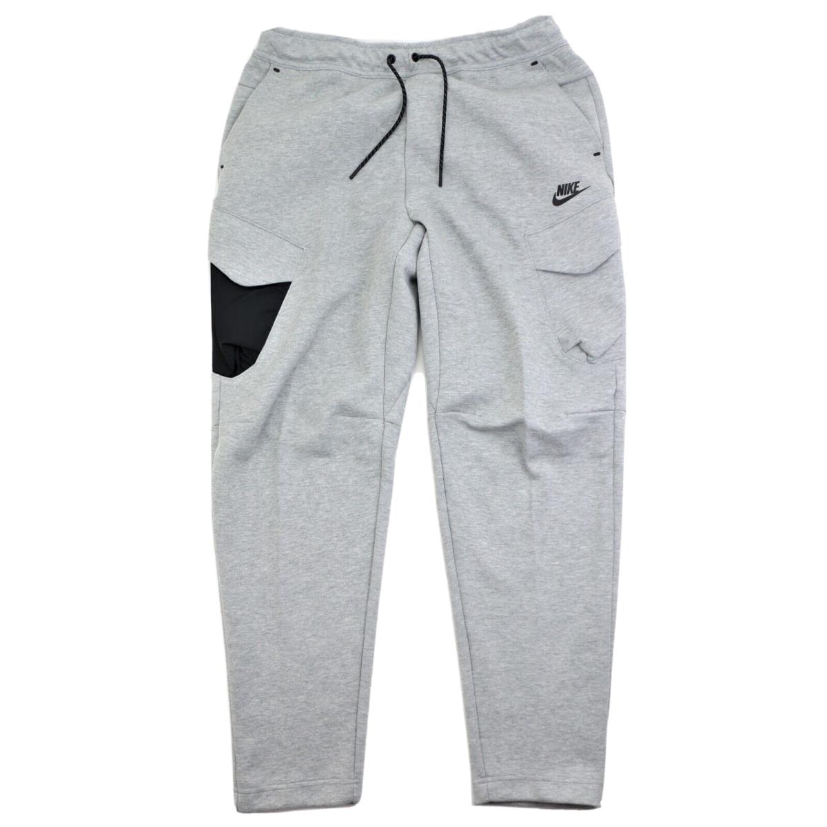Nike Tech Fleece Men`s Utility Pants Size Large DM6453-063 Dark Grey Heather
