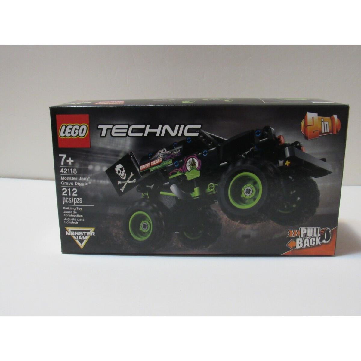 Lego Technic Monster Jam Grave Digger Building Toy 42118 212 Pieces Ages 7+