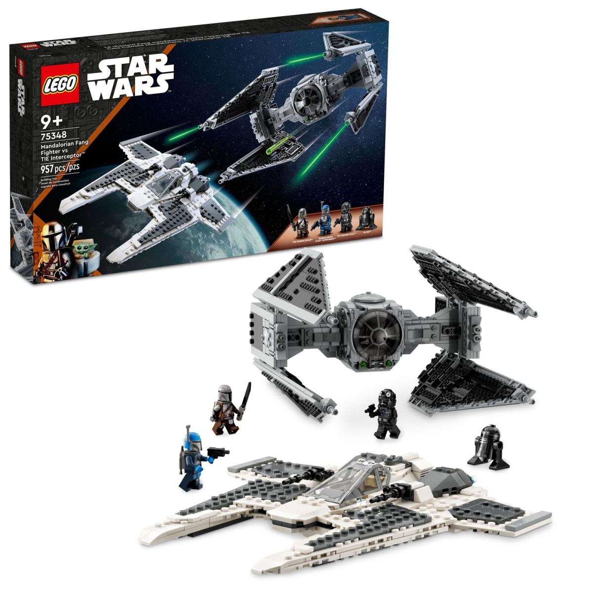 Lego Star Wars Mandalorian Fang Fighter Vs. Tie Interceptor 75348 See Details