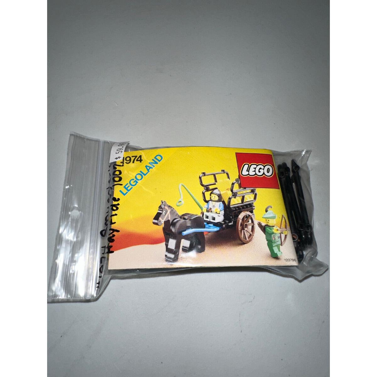 Lego Castle Rare Set 1974 Smuggler`s Hayride: Complete Black Plumes Instructions