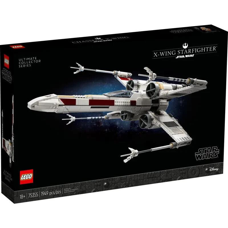 Lego 75355 Star Wars Ucs X-wing Starfighter and Death Star II w/ 2 Mini Figures