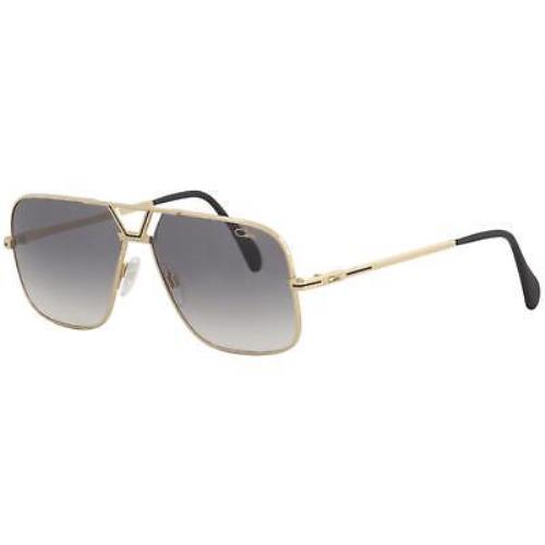 Cazal Legends Men`s 725 001SG Gold/black Retro Pilot Sunglasses 61-mm - Frame: Gold, Lens: Gray