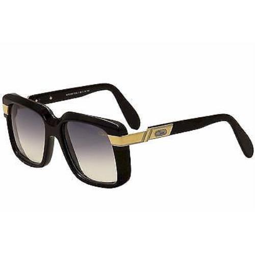 Cazal Legends 680 001 Sunglasses Shiny Black/grey Lenses Square Shape 56mm