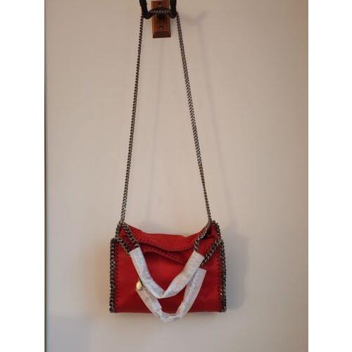 Stella McCartney  bag  Foldover - gunmetal Handle/Strap, Gunmetal Hardware, Red Exterior 10