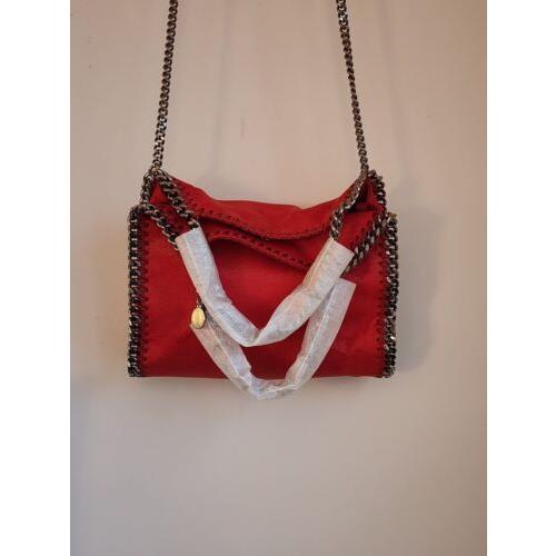 Stella McCartney  bag  Foldover - gunmetal Handle/Strap, Gunmetal Hardware, Red Exterior 0