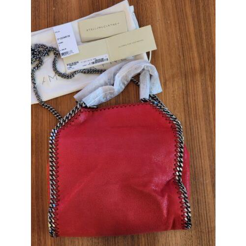 Stella McCartney  bag  Foldover - gunmetal Handle/Strap, Gunmetal Hardware, Red Exterior 3