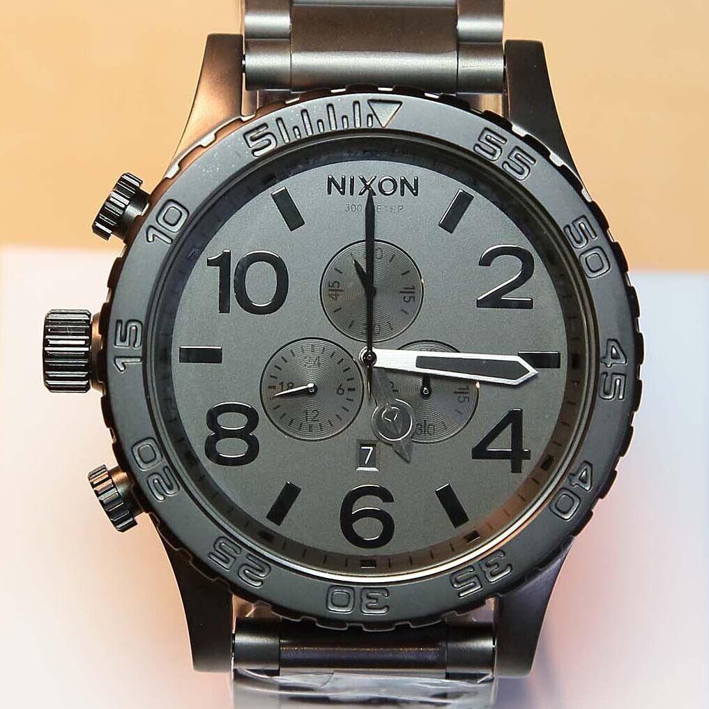 Nixon Watch Mens 51-30 Chrono Gunmetal A0831062 Gift