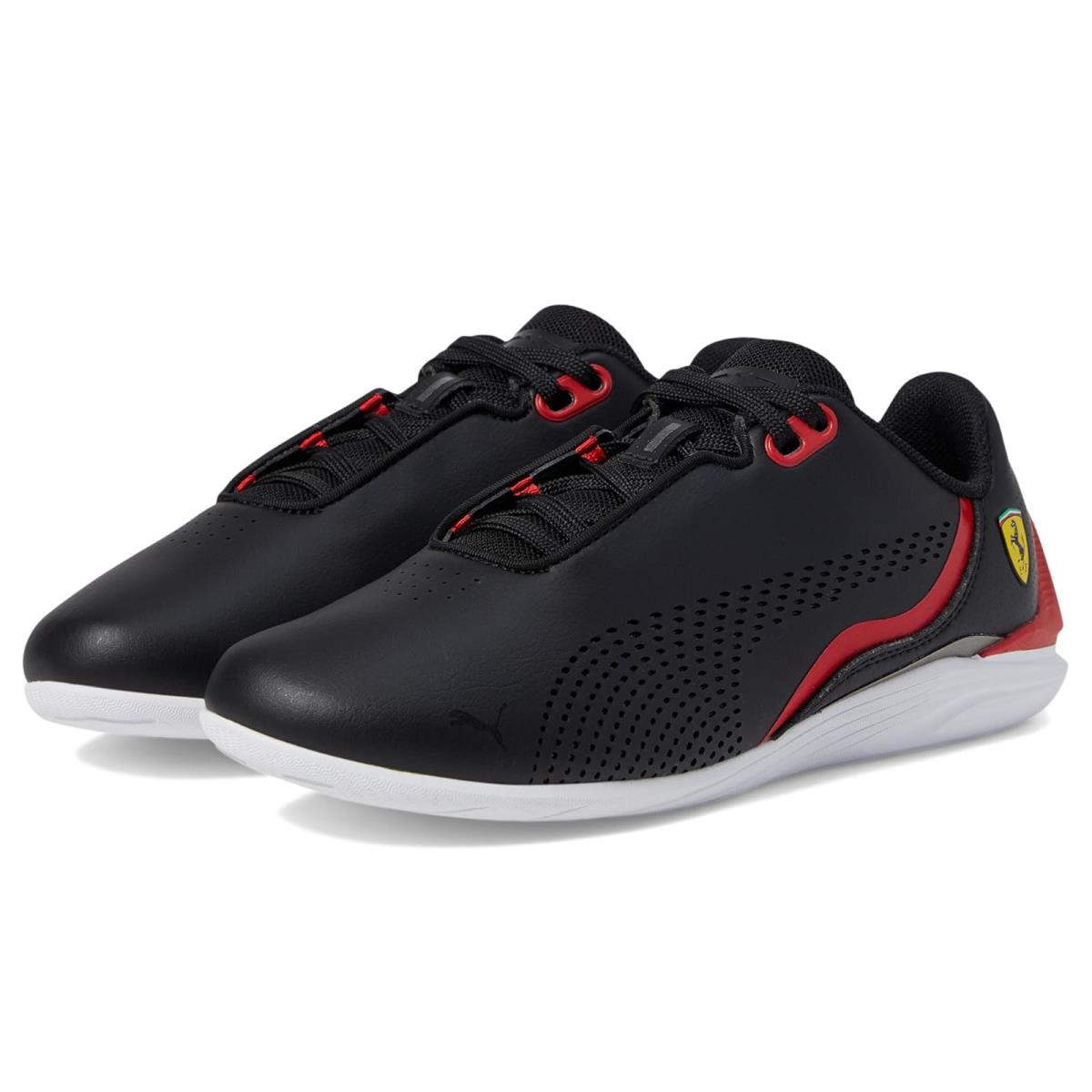 Children Unisex Shoes Puma Kids Ferrari Drift Cat Decima Big Kid Puma Black/Rosso Corsa