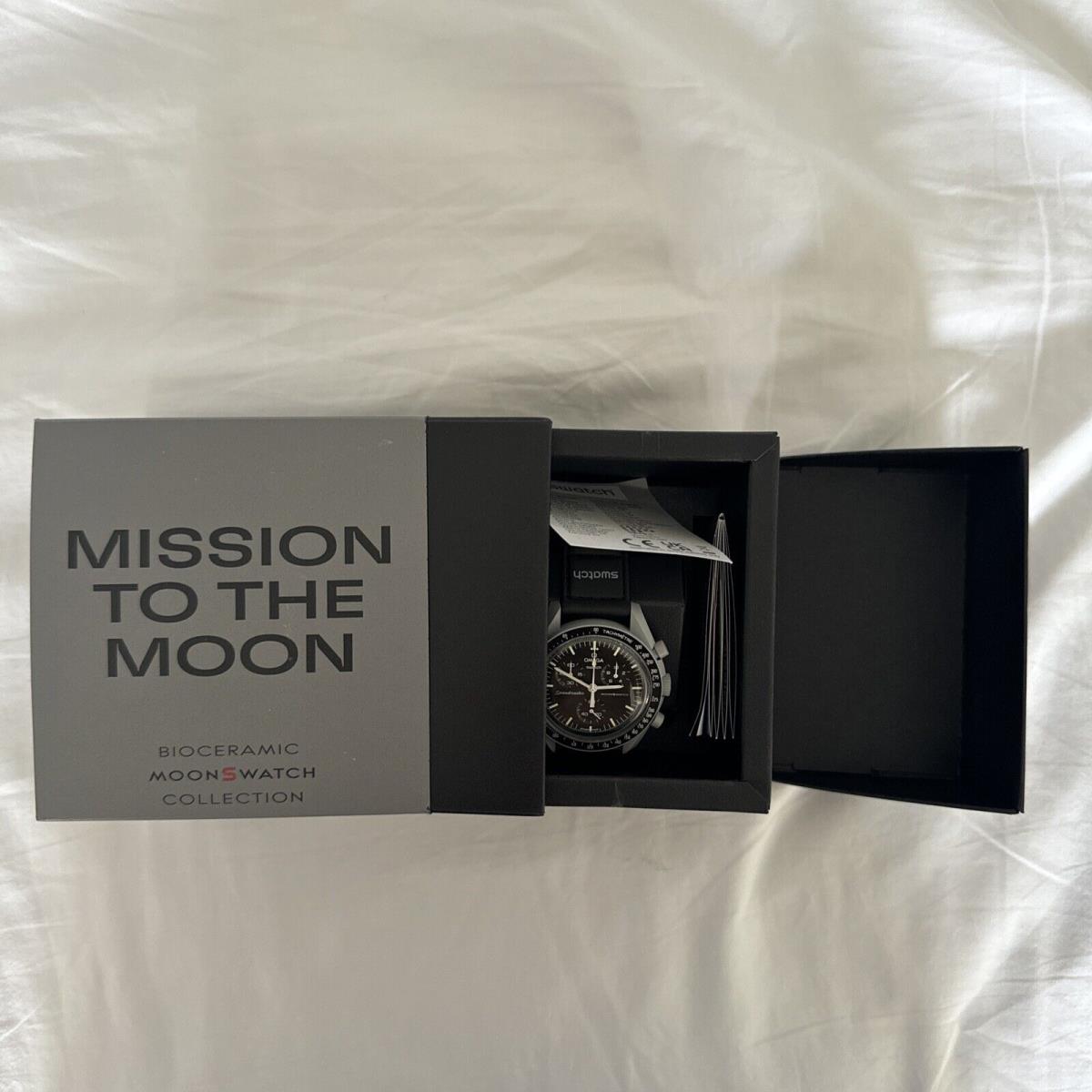 Omega X Swatch Mission To The Moon Moonswatch Watch with Receipt