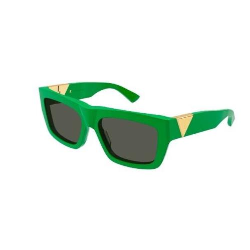 Bottega Veneta BV1178S 003 Green/green Rectangular Women`s Sunglasses