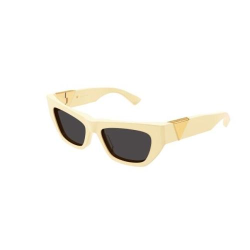 Bottega Veneta BV1177S 004 Yellow/grey Cat Eye Women`s Sunglasses