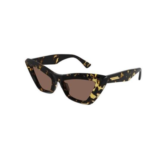 Bottega Veneta BV1101S 002 Havana/brown Cat Eye Women`s Sunglasses