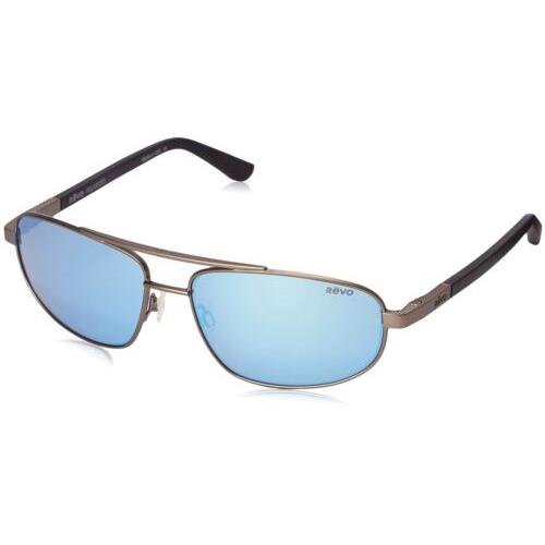 Revo Nash RE 1013 00 BL Polarized Aviator Sunglasses Gunmetal/blue Water/plasti
