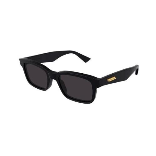 Bottega Veneta BV1146S 001 Black/grey Rectangular Men`s Sunglasses