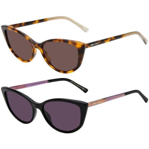 Jimmy Choo Nadia Women`s Oval Cat Eye Sunglasses - Made in Italy