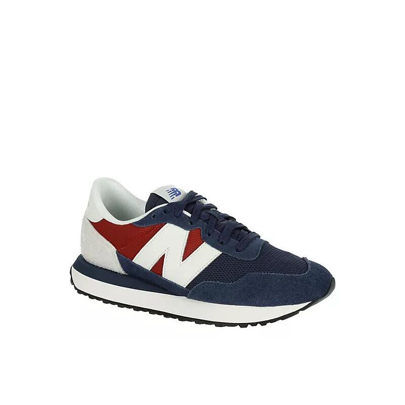 New Balance 237 Men`s Super Comfort Daily Walking Running Sneaker Shoes Navy/White Logo