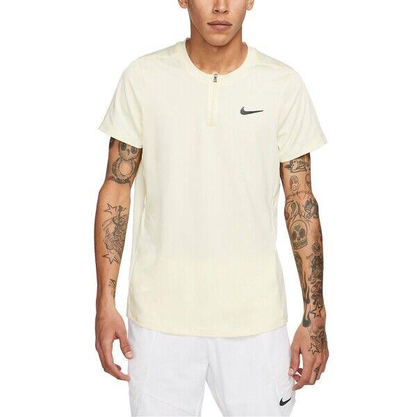 Nike Court Men`s Dri-fit Advantage Tennis Top Yellow DD8321-744