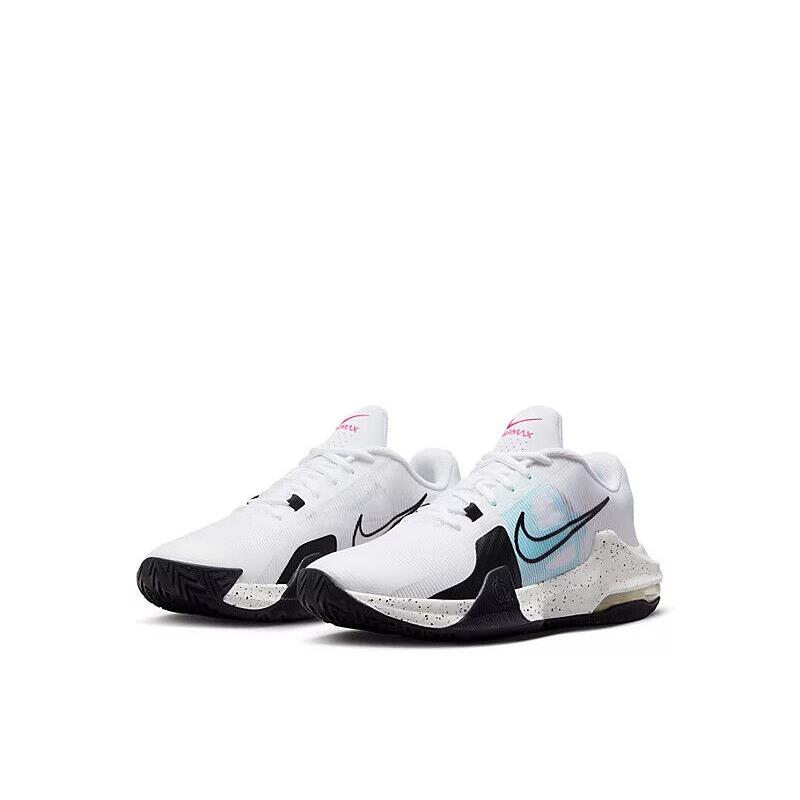 Nike Men Air Max Impact 4 Basketball Shoes Sneaker White/Light Blue