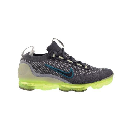 Nike Air Vapormax 2021 FK GS Big Kids` Shoes Dark Grey-barely Volt DB1550-009 - Dark Grey-Barely Volt