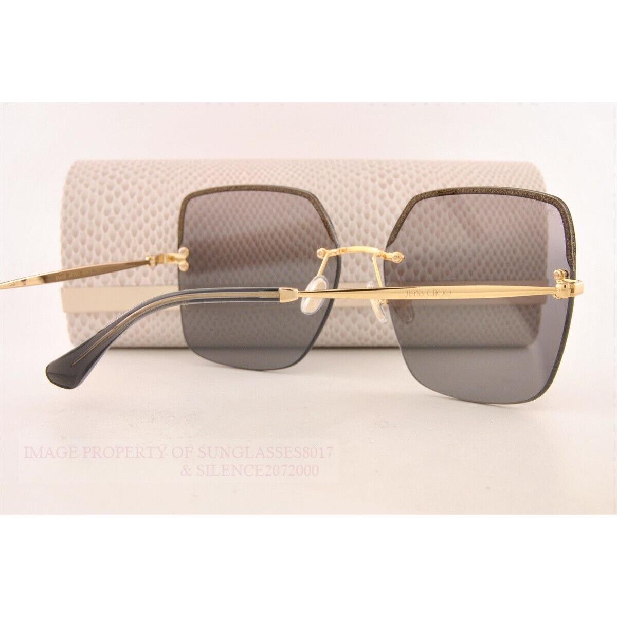 Jimmy Choo sunglasses TAVI - Gold Grey Frame, Grey Lens 4