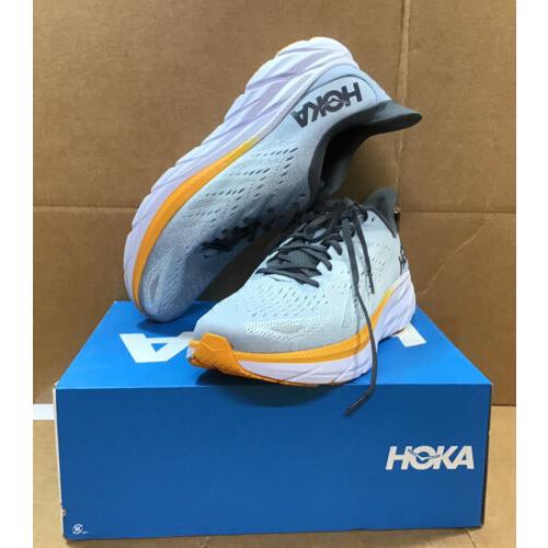 Hoka Men`s Clifton 8 Blue Fog/plein Air Running Shoes