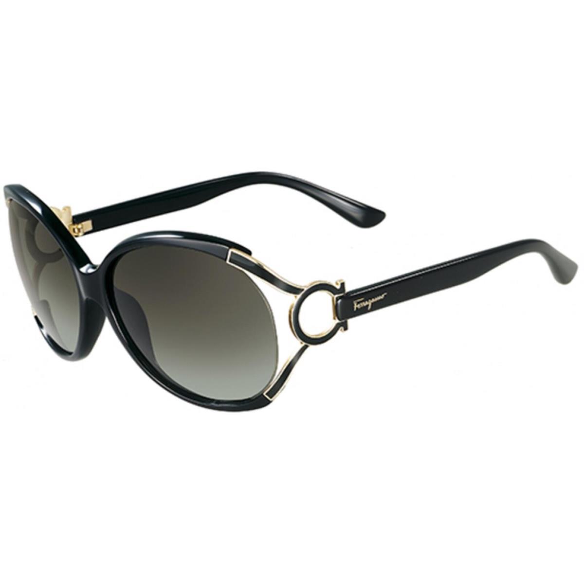 Salvatore Ferragamo Women`s Sunglasses Grey Gradient Lens Black Frame SF600S 001