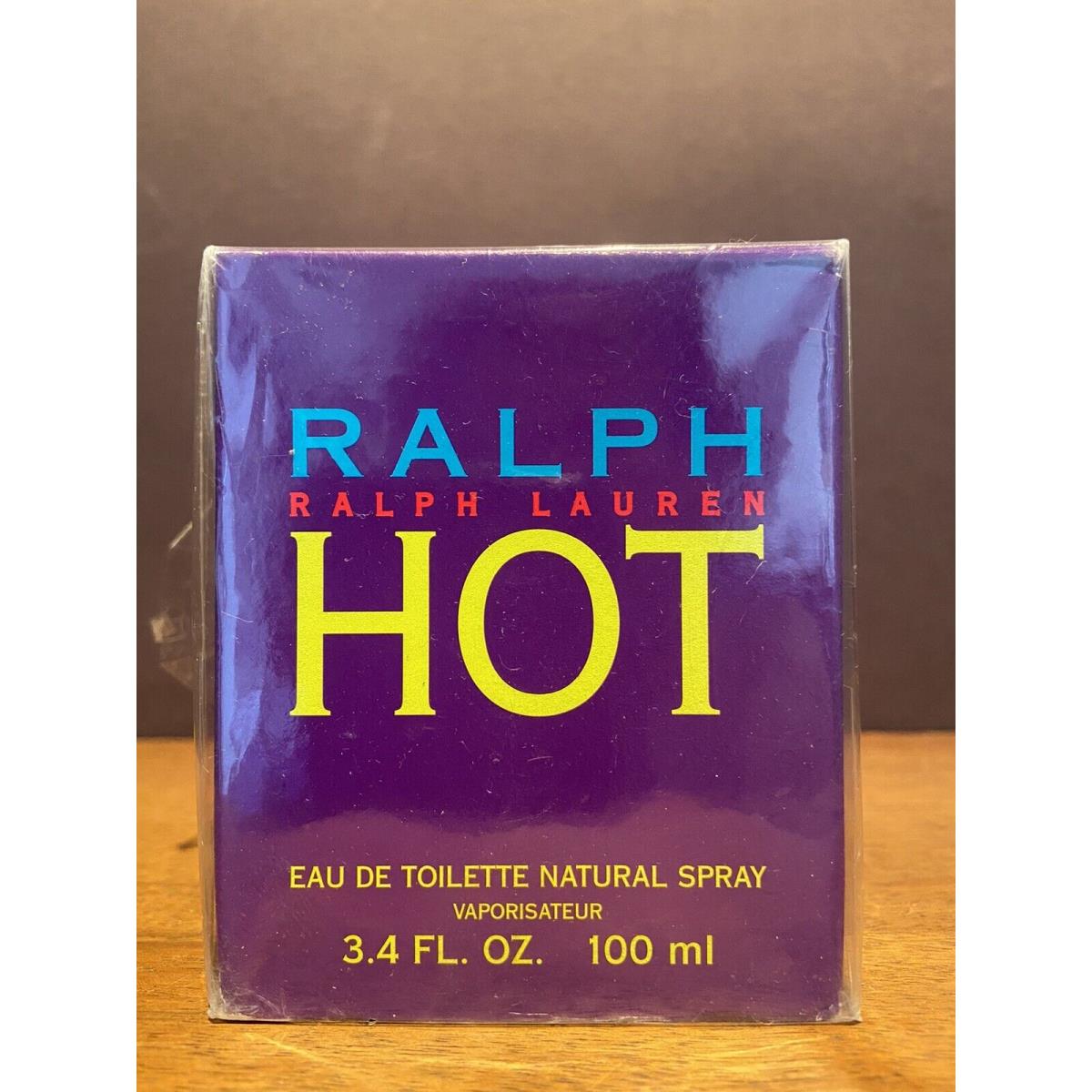 Ralph Hot by Ralph Lauren 3.4 FL oz / 100 ML Eau De Toilette Spray Rare