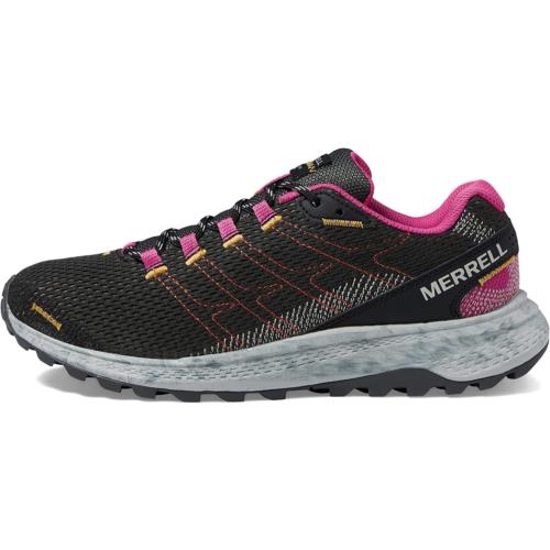 Merrell Fly Strike Running Shoes For Men Mesh Upper Eva Footbed Black/Fuchsia