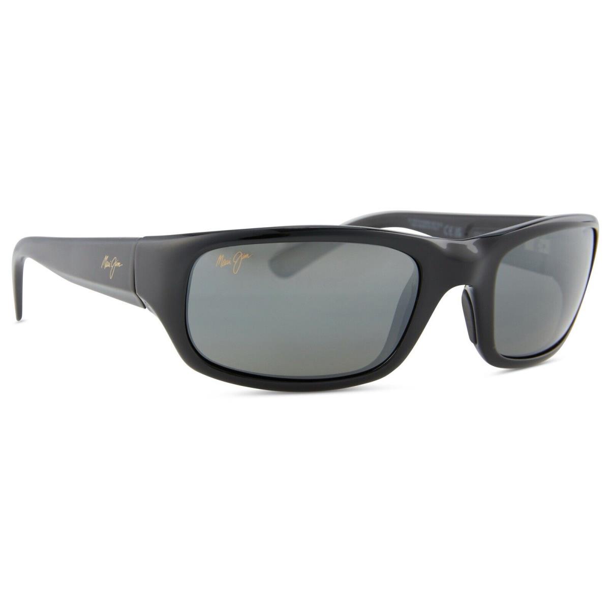 Maui Jim Stingray MJ 103-02 Matte Black Gray Polarized Hawaii Sunglasses