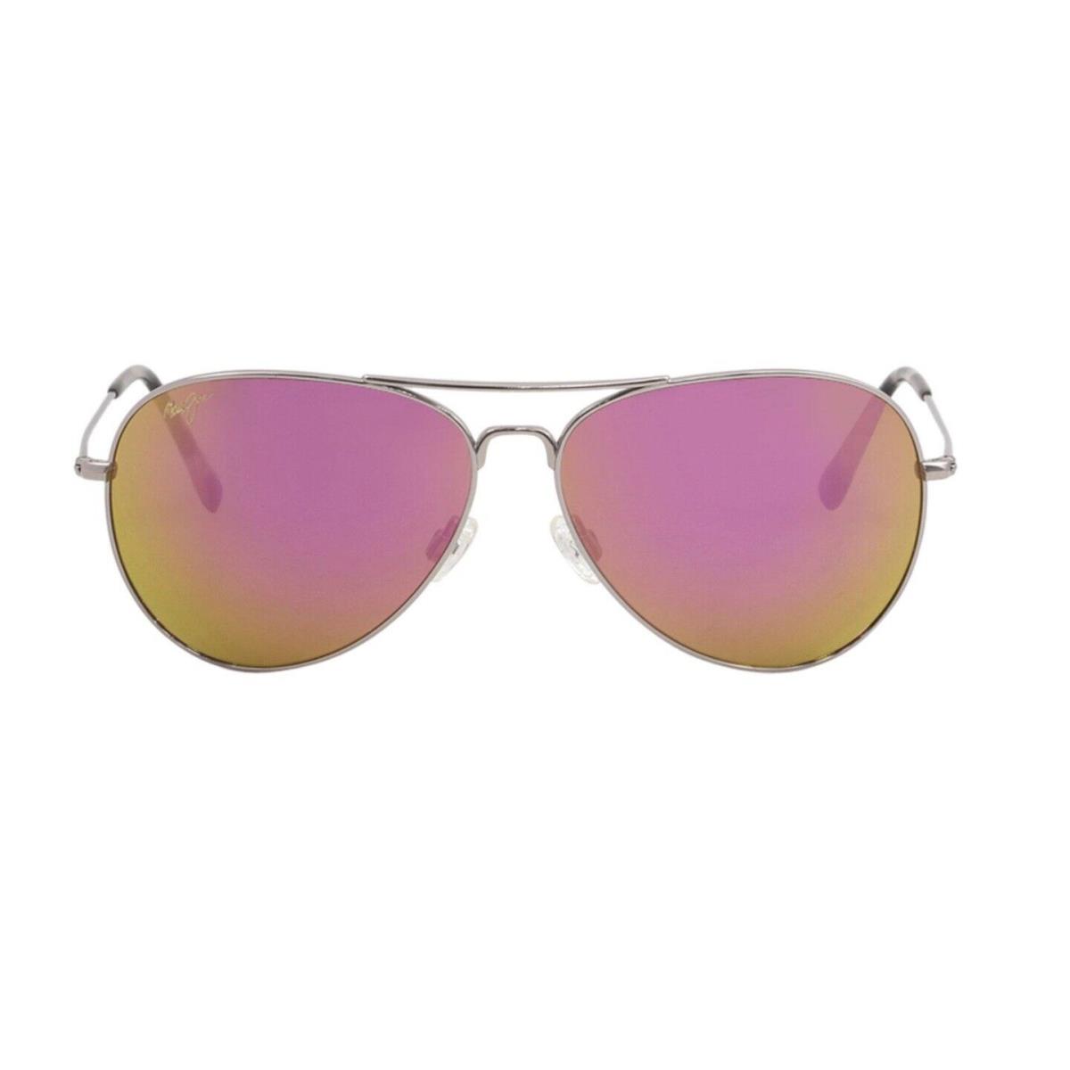 Maui Jim Mavericks Rose Gold Polarized Sunrise Pink Mirror Sunglass P264-16R