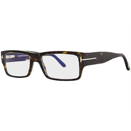 Tom Ford TF5835-B 052 Eyeglasses Frame Men`s Shiny Dark Havana Full Rim 54mm